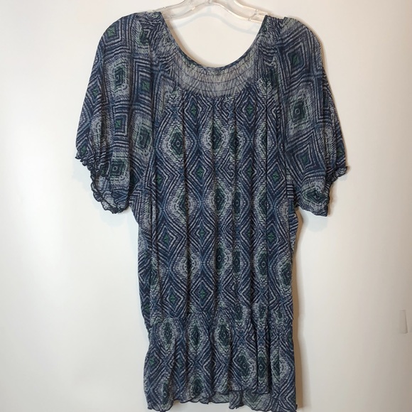 Croft & Barrow Semi Sheer Top 1X PLUS SIZE - Picture 10 of 10